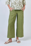 Long Linen Pant - Moss