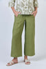 Long Linen Pant - Moss