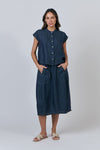 Band Collar Short Top - Poseidon