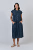 Band Collar Short Top - Poseidon