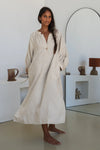 Mae Linen Dress - Oatmeal