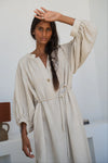 Mae Linen Dress - Oatmeal