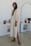 Mae Linen Dress - Oatmeal