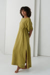 Valerie Linen Dress - Olive