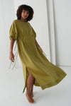 Valerie Linen Dress - Olive