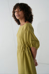 Valerie Linen Dress - Olive