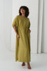 Valerie Linen Dress - Olive
