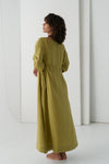 Valerie Linen Dress - Olive