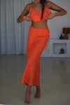Riley Bias Linen Skirt - Spritz