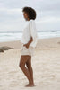 Tina Linen Top - Ivory