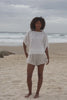 Tina Linen Top - Ivory