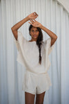 Tina Linen Top - Oatmeal