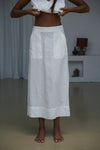 Nadi Linen Skirt - Ivory