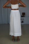 Nadi Linen Skirt - Ivory