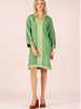 Allegra Linen Dress - Emerald
