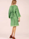 Allegra Linen Dress - Emerald
