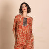 Red French Tee Top