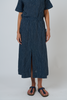 Elastic Waist Linen Skirt - Streamline