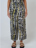 Button Front Cropped Linen Pant - Lichen