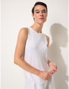Essential Multi Rib Tank - White