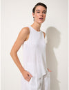 Essential Multi Rib Tank - White