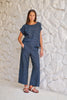 Linen Tee Top - Streamline
