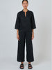 Naturals Linen Top - Black