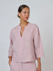 Naturals Linen Top - Radish