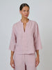 Naturals Linen Top - Radish