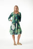 Middy Poppy - Monstera Night Green