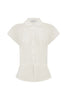 Allie Peplum Blouse - White