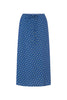 Frannie Silk Midi Skirt - Cornflower