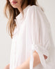 Crispy Poplin Oversized Blouse - White