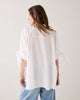 Crispy Poplin Oversized Blouse - White