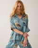 Fantasy Print Top - Glacier Blue