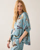 Fantasy Print Top - Glacier Blue
