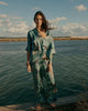 Fantasy Print Top - Glacier Blue