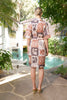 Kiara Botanical Dress - Cocoa