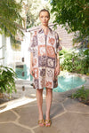 Kiara Botanical Dress - Cocoa