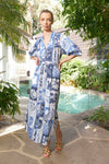 Taylor Botanical Ankle Dress - Denim
