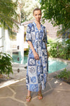 Taylor Botanical Ankle Dress - Denim