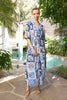 Taylor Botanical Ankle Dress - Denim