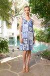 Tia Botanical Dress - Denim