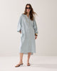 Metallic Stripe Dress - Glacier Blue