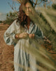 Metallic Stripe Dress - Glacier Blue