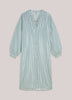 Metallic Stripe Dress - Glacier Blue