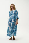 Jackie Dress - Taormina Blue/White