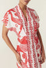 Carmen Maxi Dress - Wild Bird Red