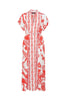 Carmen Maxi Dress - Wild Bird Red