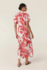 Carmen Maxi Dress - Wild Bird Red